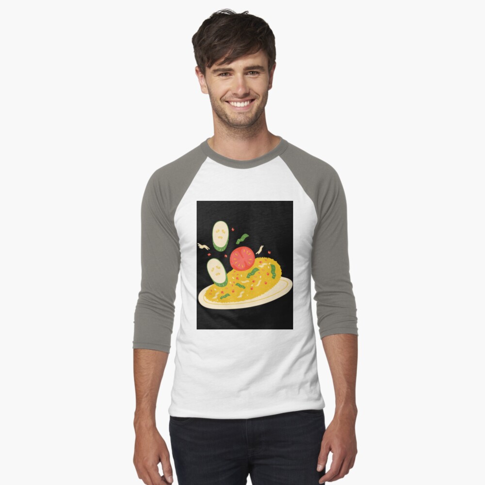 Item preview, Baseball ¾ Sleeve T-Shirt designed and sold by JiggsFashion.