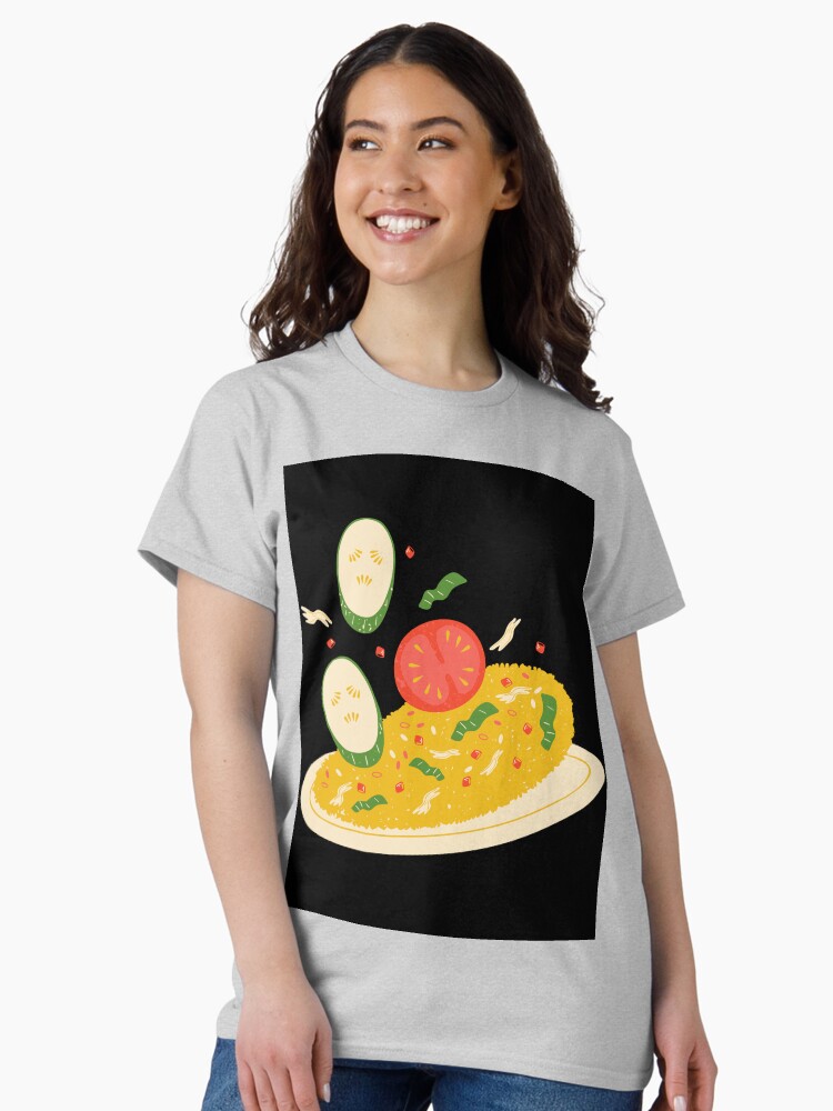 Thumbnail 1 of 7, Classic T-Shirt, Korean Mixed Rice art designed and sold by JiggsFashion.