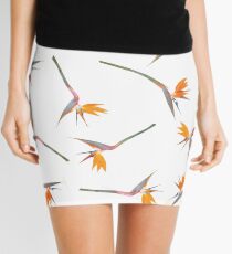 Bird of Paradise Pattern Mini Skirt