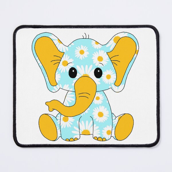 Item preview, sweet little elephant (daisy edition) designed and sold by ShipsinParadise.