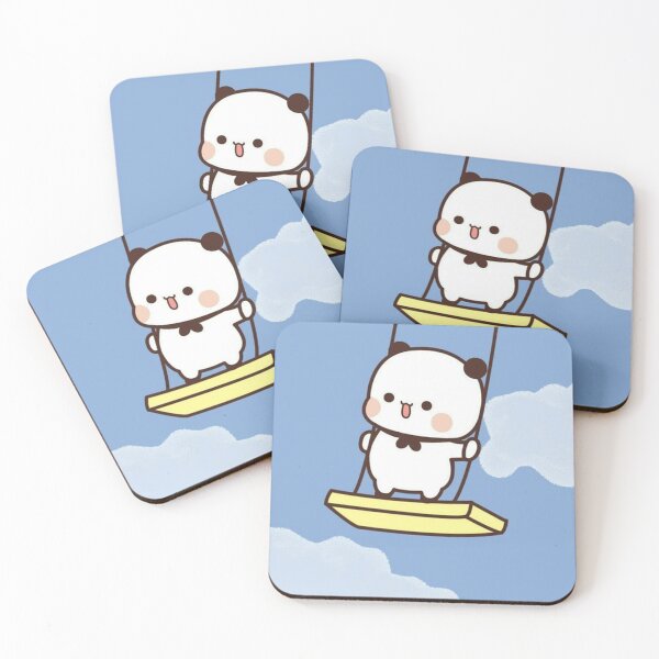 Item preview, Bubu is playing on the swing, panda bear couple bubu and dudu designed and sold by Collins Gonzales.