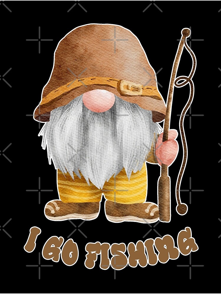 Gnome Fishing Poster - 24x36 