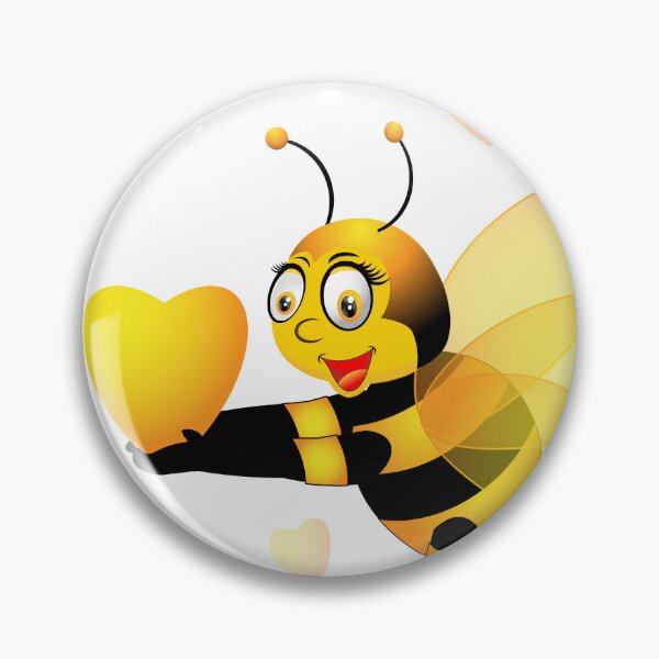 Item preview, honey bee falling in love illustration designed and sold by ZieProject.