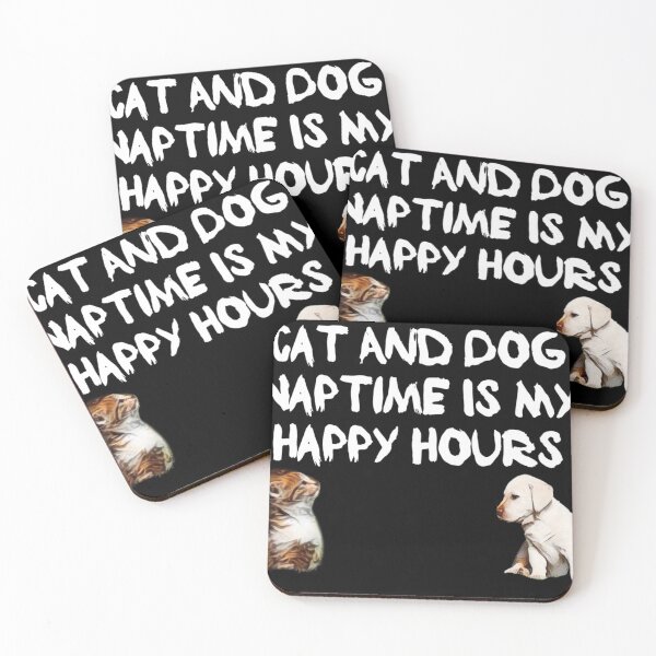 Item preview, Cat And Dog Naptime Is My Happy Hour designed and sold by DanaIrik.