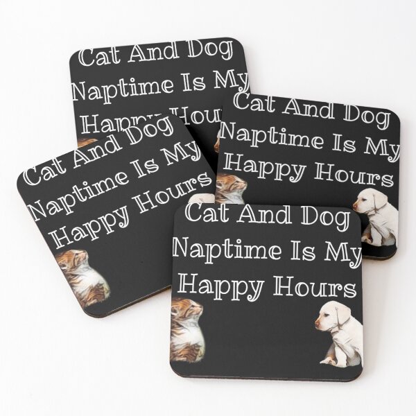 Item preview, Cat And Dog Naptime Is My Happy Hour designed and sold by DanaIrik.