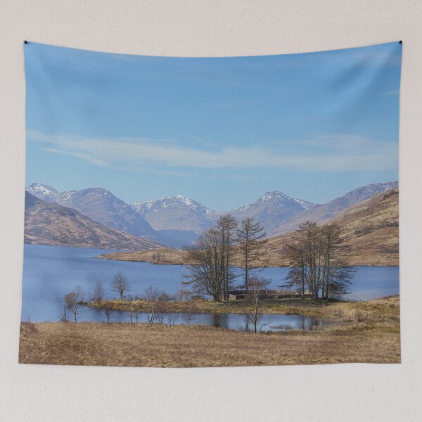 Item preview, Snow Top Mountains At Loch Arklet designed and sold by rawshutterbug.
