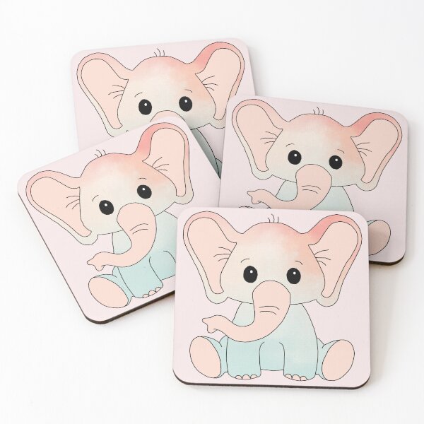 Item preview, sweet little elephant (watercolour edition) designed and sold by ShipsinParadise.
