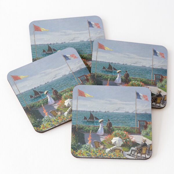 Item preview, Garden at Sainte-Adresse by Claude Monet,Vintage,landscape,famous painting,impressionist,seaside,French artist, designed and sold by Tamas Das.