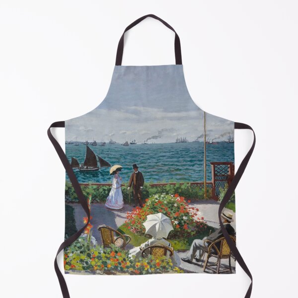 Item preview, Garden at Sainte-Adresse by Claude Monet,Vintage,landscape,famous painting,impressionist,seaside,French artist, designed and sold by Tamas Das.
