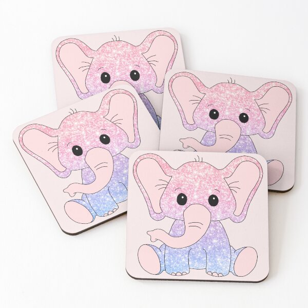 Item preview, sweet little elephant (glitter edition) designed and sold by ShipsinParadise.