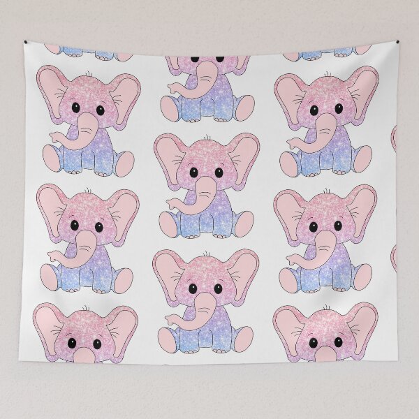 Item preview, sweet little elephant (glitter edition) designed and sold by ShipsinParadise.