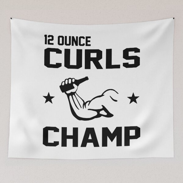 Item preview, 12 Ounce Beer Curls Champ designed and sold by GillianBotsford.