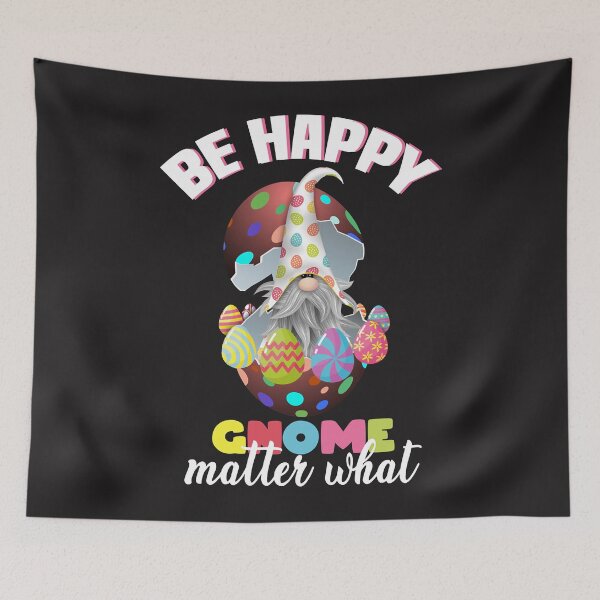 Item preview, be happy gnome matter what, easter gnome, easter eggs, happy easter gnome Active designed and sold by marla8ruby.
