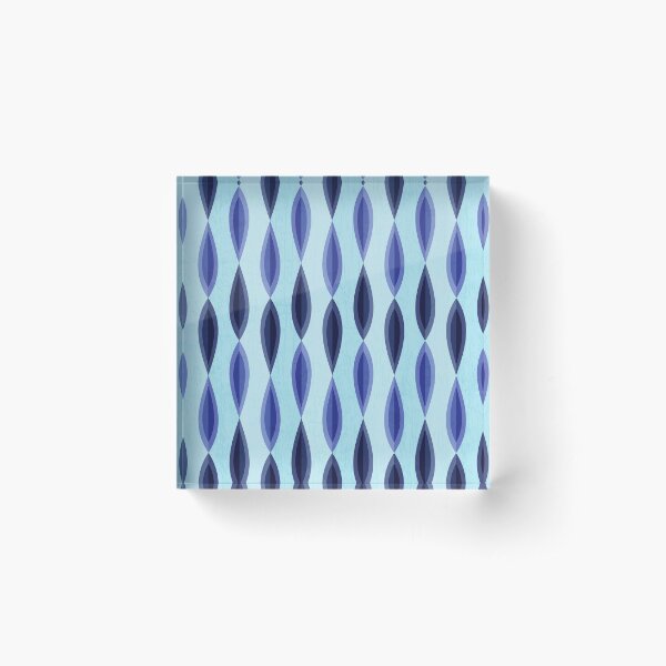 Item preview, Abstract Foliage Grunge Style Pattern Blue designed and sold by SoccaTamam.