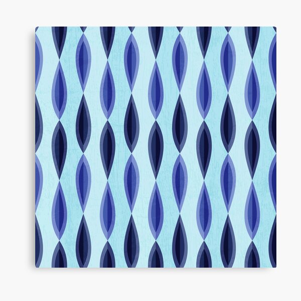Item preview, Abstract Foliage Grunge Style Pattern Blue designed and sold by SoccaTamam.