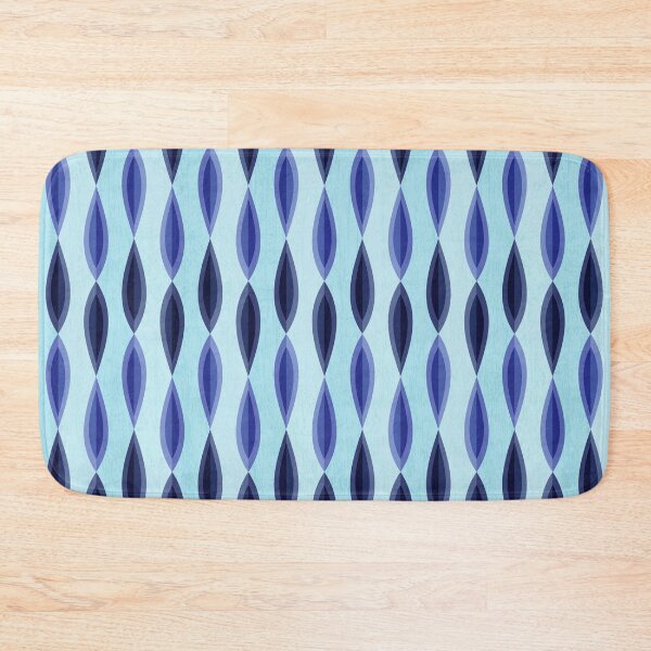 Item preview, Abstract Foliage Grunge Style Pattern Blue designed and sold by SoccaTamam.