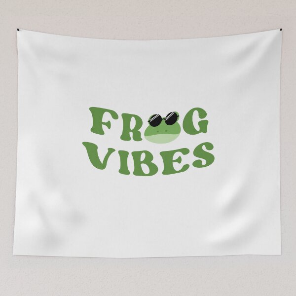 Item preview, Retro Frog Vibes Frog Aesthetic Cool Frog Retro Wave designed and sold by CaitU.