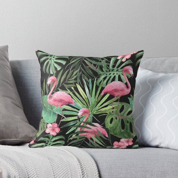 Item preview, Congé de palmier avec motif flamant rose designed and sold by PattenMonster.