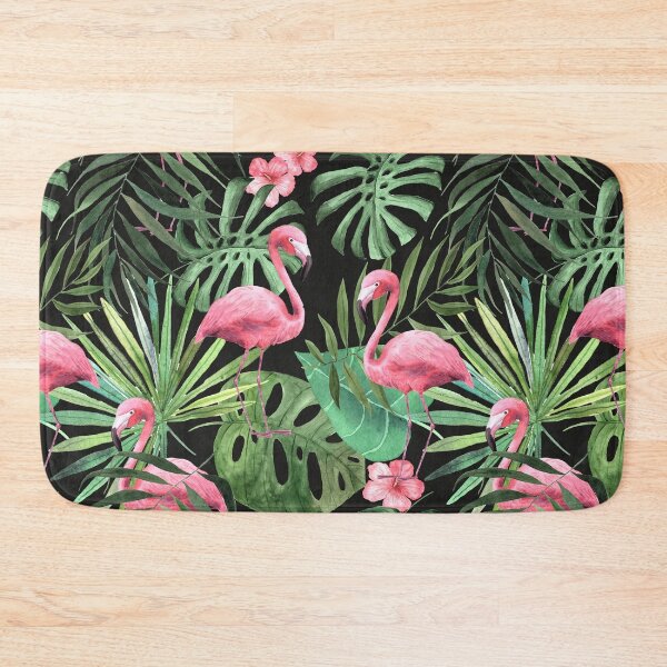 Item preview, Palm Leave With Flamingo Pattern designed and sold by PattenMonster.