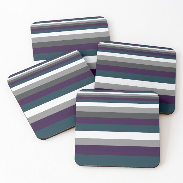Item preview, Arcus | Jewel Purple | Horizontal Purple Stripes  designed and sold by BossyCatHome.