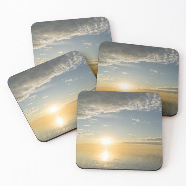 Item preview, Hopeful - Brilliant Overwater Sunrise Hugged by Clouds designed and sold by Georgia Mizuleva.