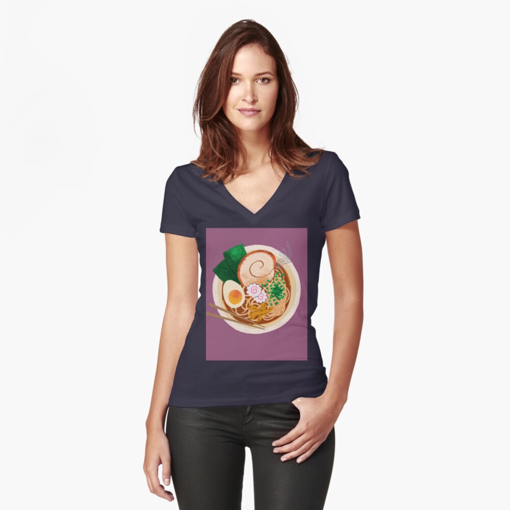 Item preview, Fitted V-Neck T-Shirt designed and sold by JiggsFashion.