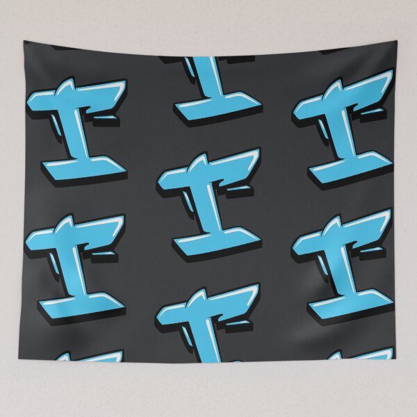Item preview, Graffiti Letter I (Blue) designed and sold by NameGraffiti.