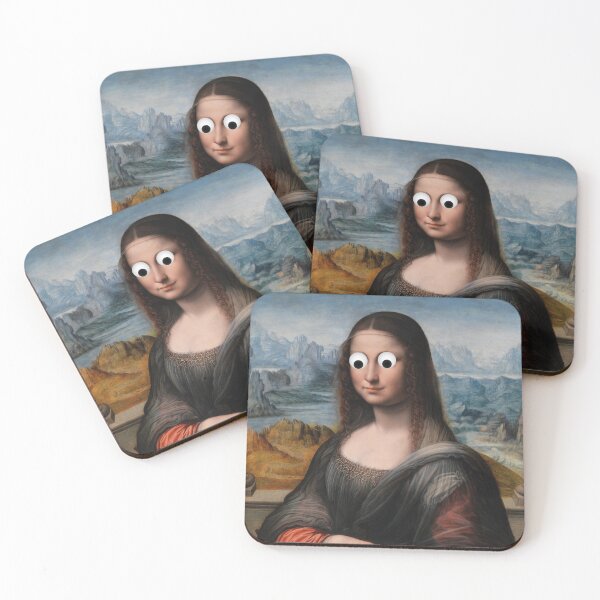 Item preview, Mona Lisa googly eyes designed and sold by vuilwerk.