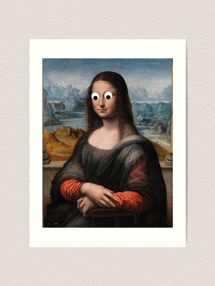Mona Lisa googly eyes