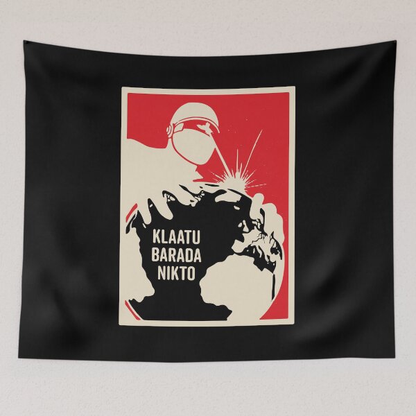 Item preview, Research Life On Planets Abundant Klaatu Barada Nikto Cute Fan designed and sold by GeraldineDoroth.