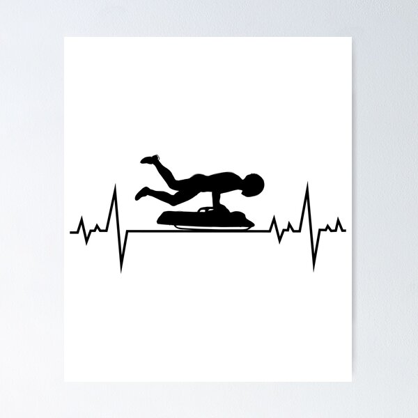 Item preview, Skeleton Bobsleigh Bobsled Racing Heartbeat Pulse designed and sold by TastefulTees.
