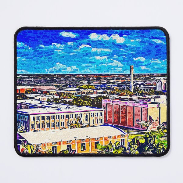 Item preview, Abilene Christian University campus aerial - impressionist painting designed and sold by NickoPrints.
