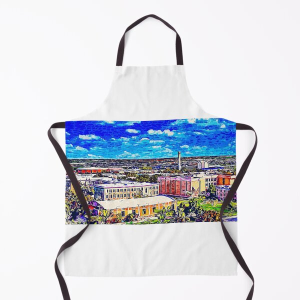 Item preview, Abilene Christian University campus aerial - impressionist painting designed and sold by NickoPrints.