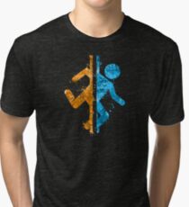 Portal Splatter Tri-blend T-Shirt