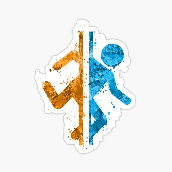 Portal Splatter Sticker