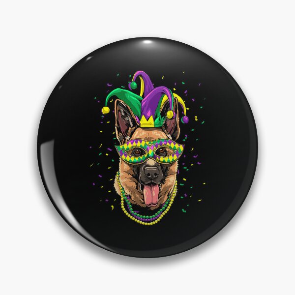 Item preview, German Shepherd Dog Lover Cute Mardi Gras Carnival Jester designed and sold by PerkinsAarav.