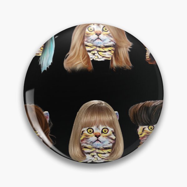 Item preview, cat with wig designed and sold by DanaIrik.