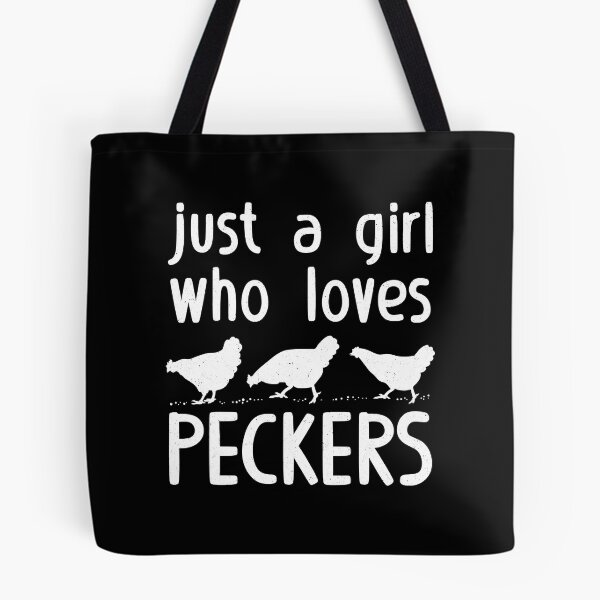 Item preview, Just A Girl Who Loves Peckers Funny Chicken Quote Country Farm designed and sold by davetmccall.