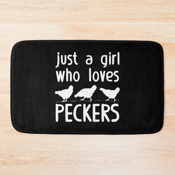 Item preview, Just A Girl Who Loves Peckers Funny Chicken Quote Country Farm designed and sold by davetmccall.