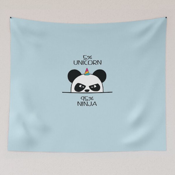 Item preview, Unicorn Ninja Panda Sticker designed and sold by AlyHamdy.