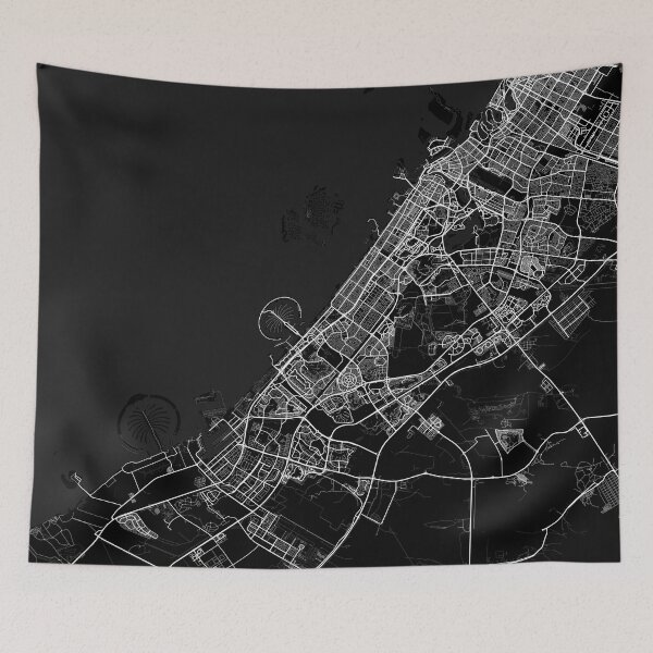 Item preview, Dubai City Map of the United Arab Emirates - Full Moon designed and sold by deMAP.