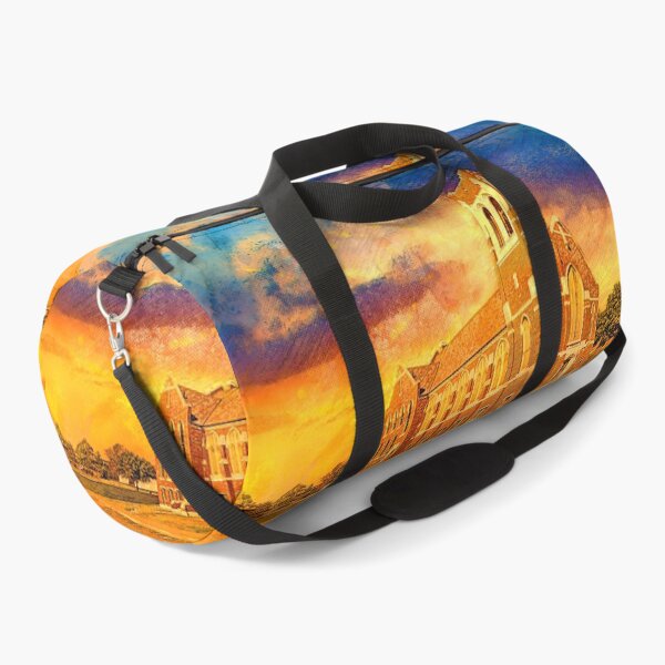 Item preview, The First Presbyterian Church in Abilene, Texas at sunset - digital painting designed and sold by NickoPrints.