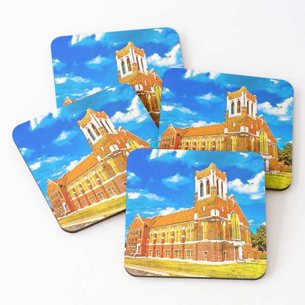 Item preview, The First Presbyterian Church in Abilene, Texas - digital painting with vintage look designed and sold by NickoPrints.