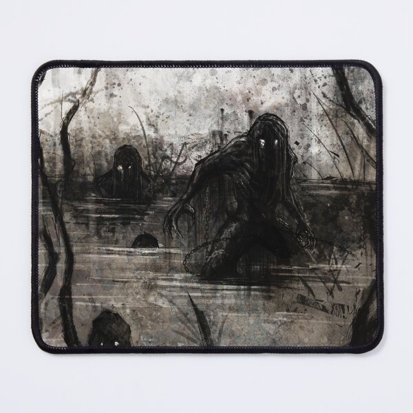 Item preview, Dark Gothic Swamp Monster Ghost designed and sold by OnHeathAndMoor.