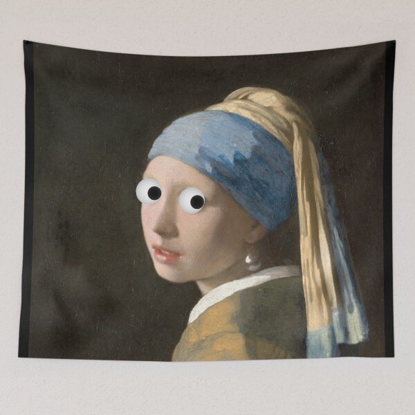 Item preview, Girl with a Pearl earring Googly Eyes designed and sold by vuilwerk.