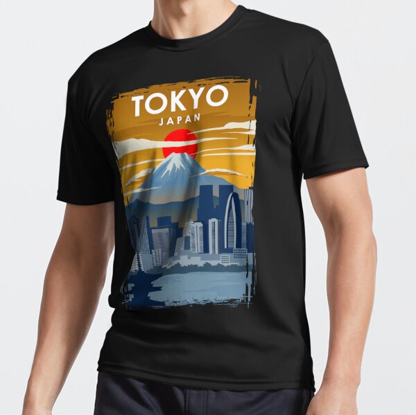 Minimalist Japanese urban design of Tokyo, Japan Premium T-Shirt