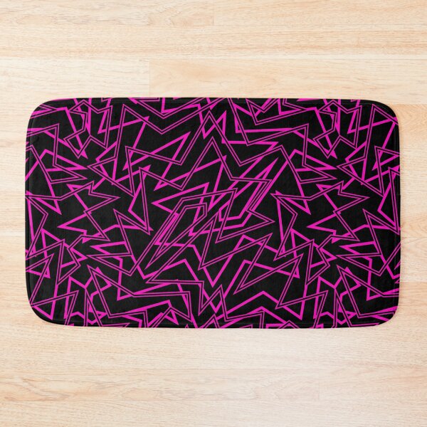 Item preview, Abstract Contemporary Pattern Black and Pink designed and sold by SoccaTamam.