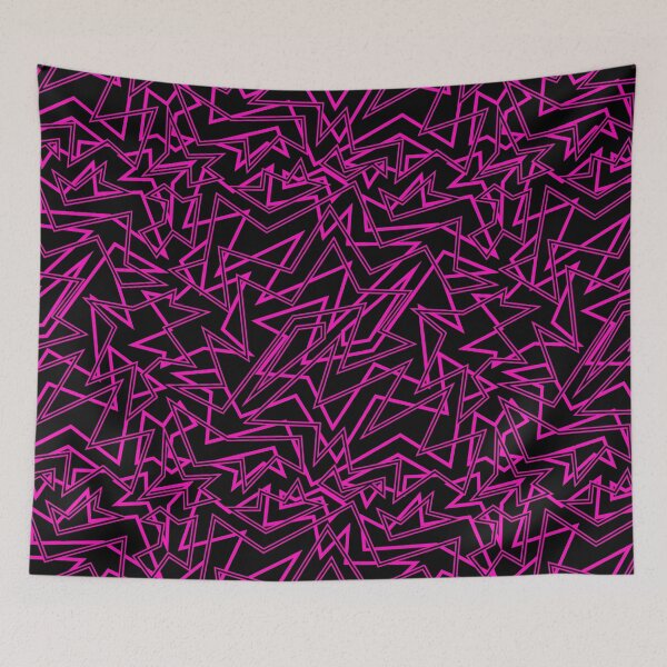 Item preview, Abstract Contemporary Pattern Black and Pink designed and sold by SoccaTamam.