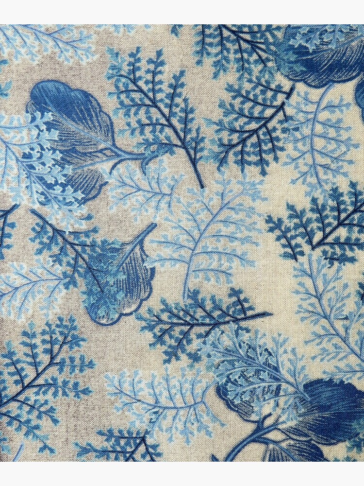 Thumbnail 3 of 3, Sticker, Blue Fern Print designed and sold by JiggsFashion.