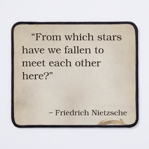 Item preview, Friedrich Nietzsche Philosophy Quote Inspirational Saying Poem Passion Life Happiness Soulmate designed and sold by OnHeathAndMoor.